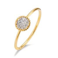 Fingerring 750/18 K Gelbgold Diamant 0.059 ct, w-si-607210