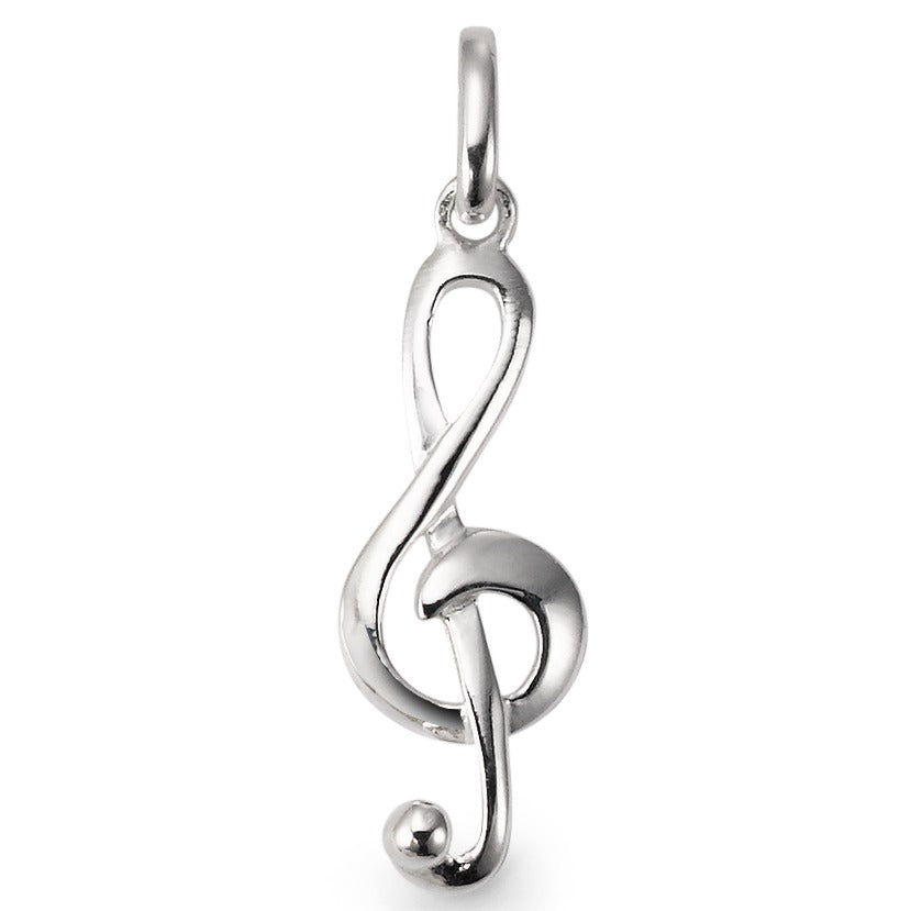 Pendentif Argent Clef musicale