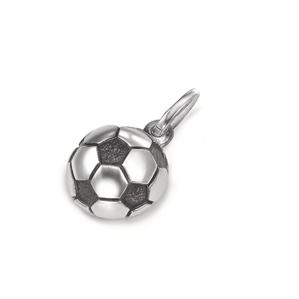 Pendentif Argent Patinée Football Ø10 mm