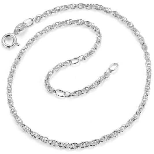 Chaînette de cheville Argent 22-26 cm Ø1.3 mm