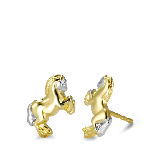 Clous d'oreilles Or jaune 9K Cheval