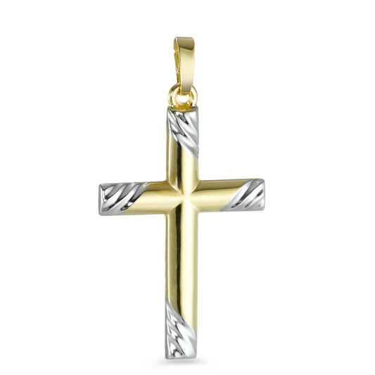 Pendentif Or jaune 9K Croix