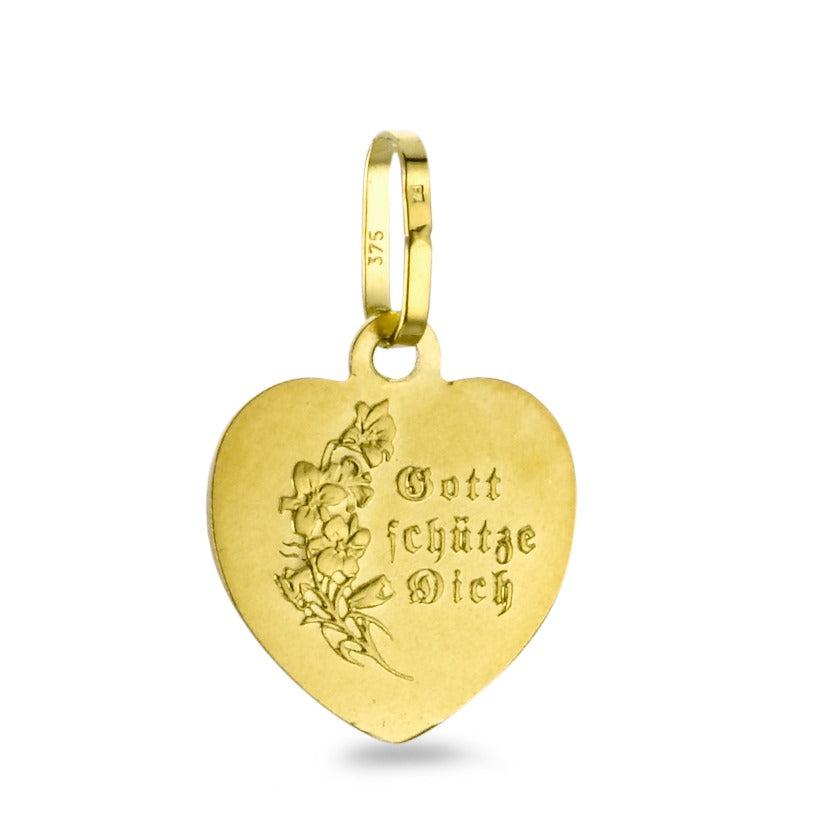 Pendentif Or jaune 9K Ange gardien