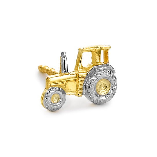 Clous d'oreille à l'unité Or jaune 9K Tracteur