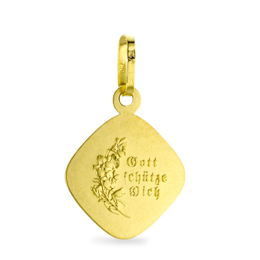 Pendentif Or jaune 18K Ange gardien