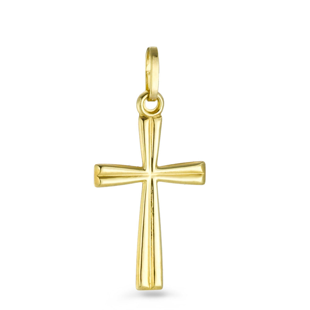 Anhänger 750/18 K Gelbgold Kreuz