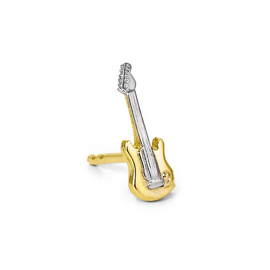 Ohrstecker 1 Stk 750/18 K Gelbgold Gitarre