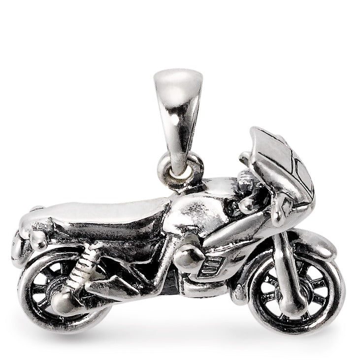 Pendentif Argent Patinée Moto