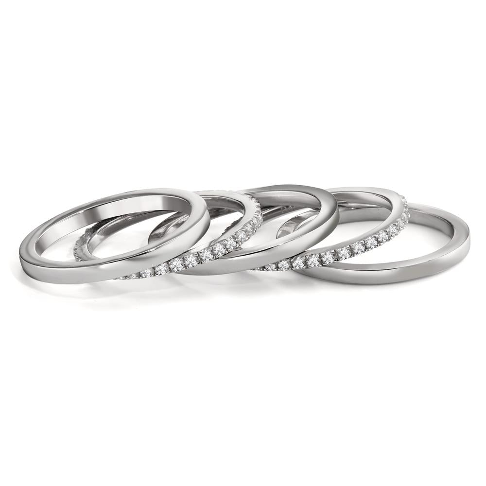 Memory Ring Silber rhodiniert