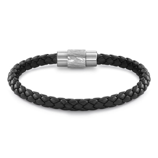 Bracelet Acier inoxydable, Cuir 19 cm Ø6.5 mm