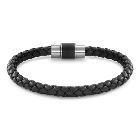 Bracelet Acier inoxydable, Cuir, Céramique 20 cm Ø6.5 mm