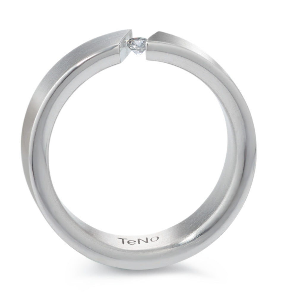 Bague Acier inoxydable Diamant 0.06 ct, tw-si