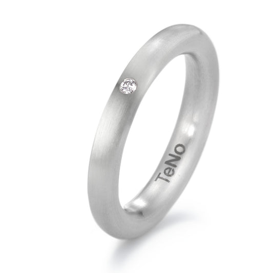 Bague Acier inoxydable Diamant 0.02 ct, tw-si