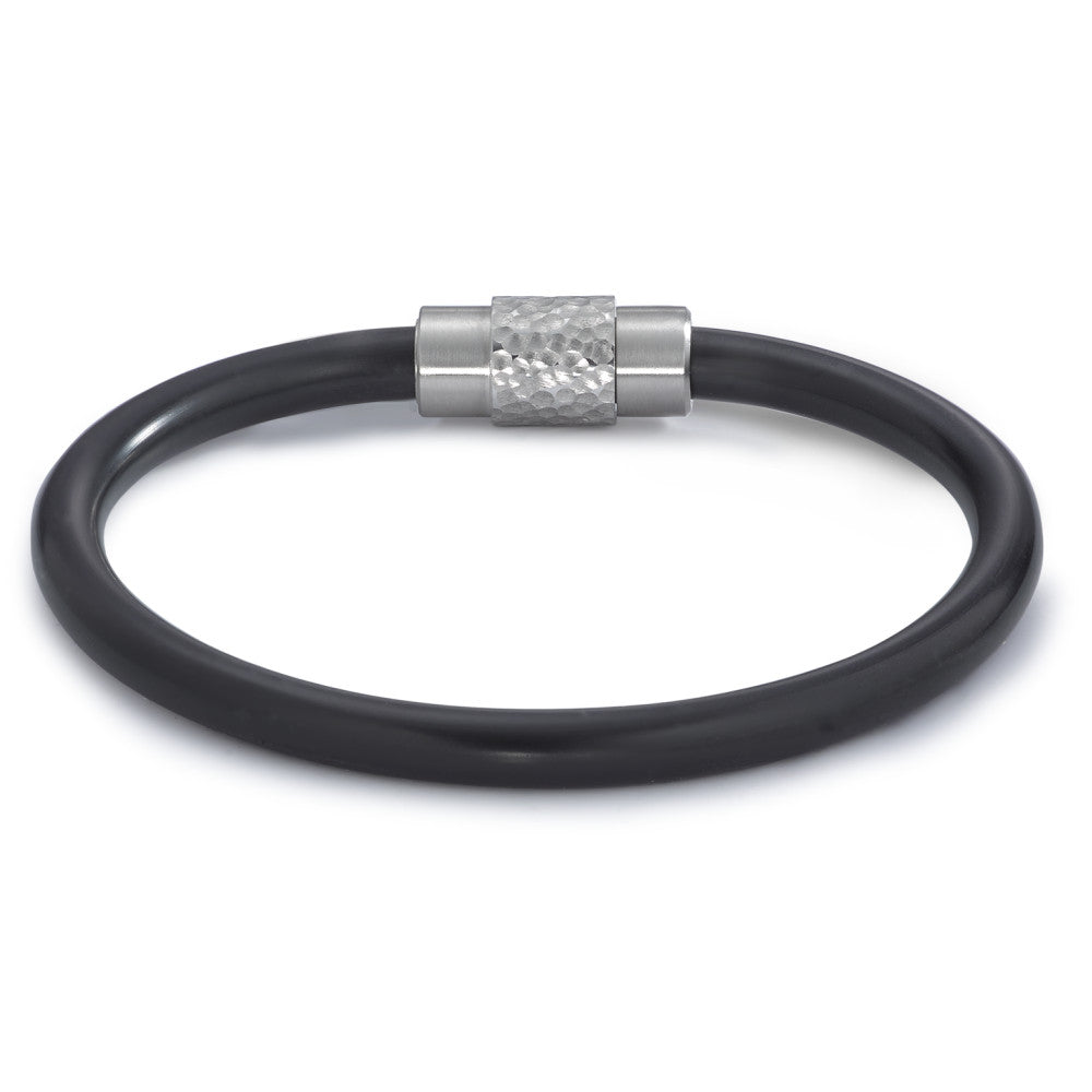 Bracelet Acier inoxydable, Caoutchouc 19 cm