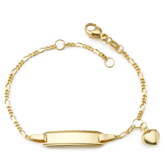 Bracciale con incisione Oro giallo 375/9K 12-14 cm