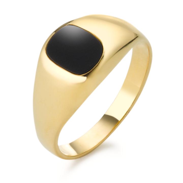 Bague en or avec onyx