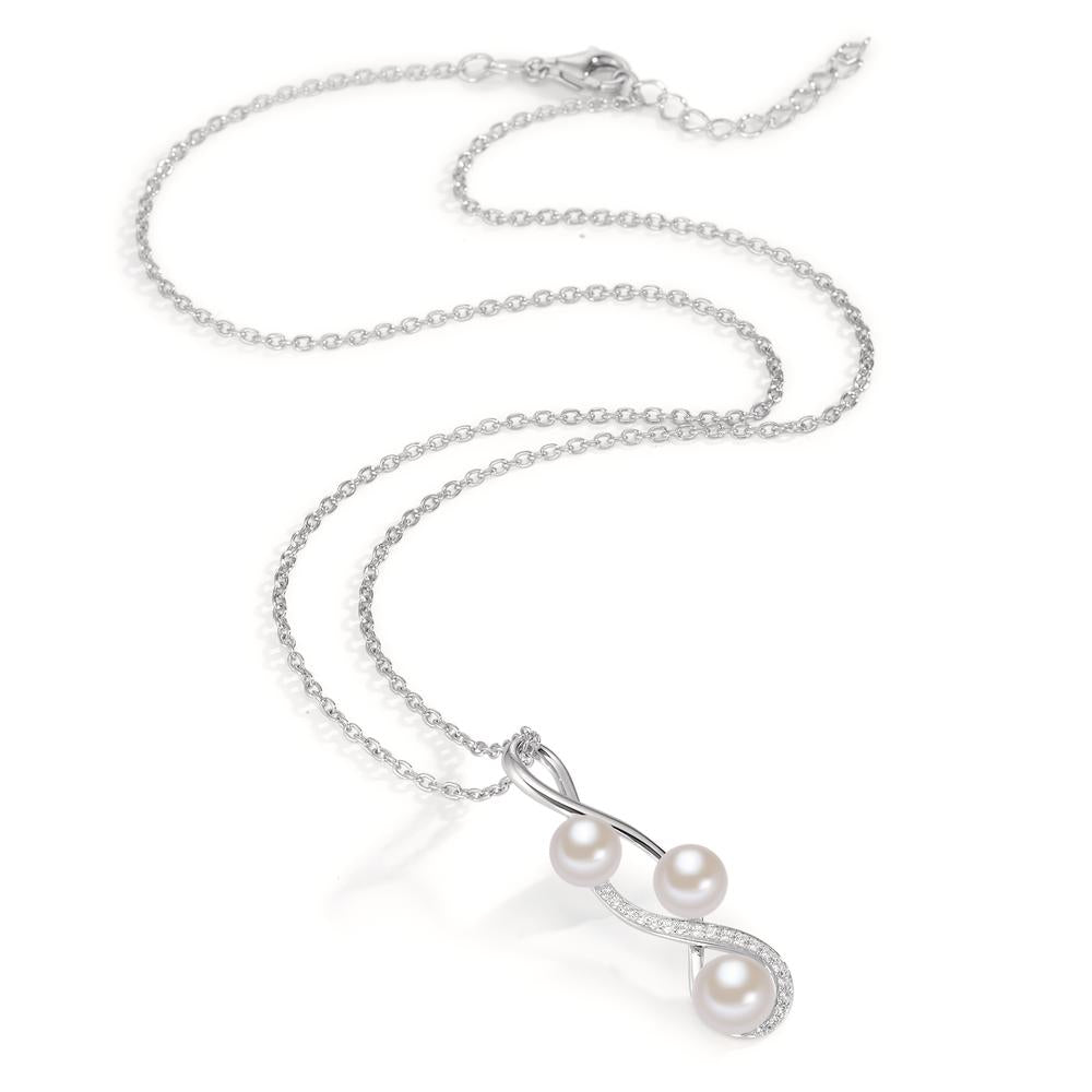 Collier 925 avec perles, 45 cm