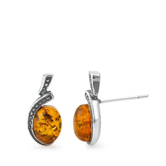 Boucles d'oreilles 925 ambre