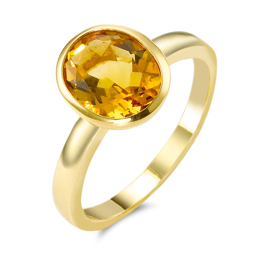 Anello Oro giallo 750/18 carati Citrino