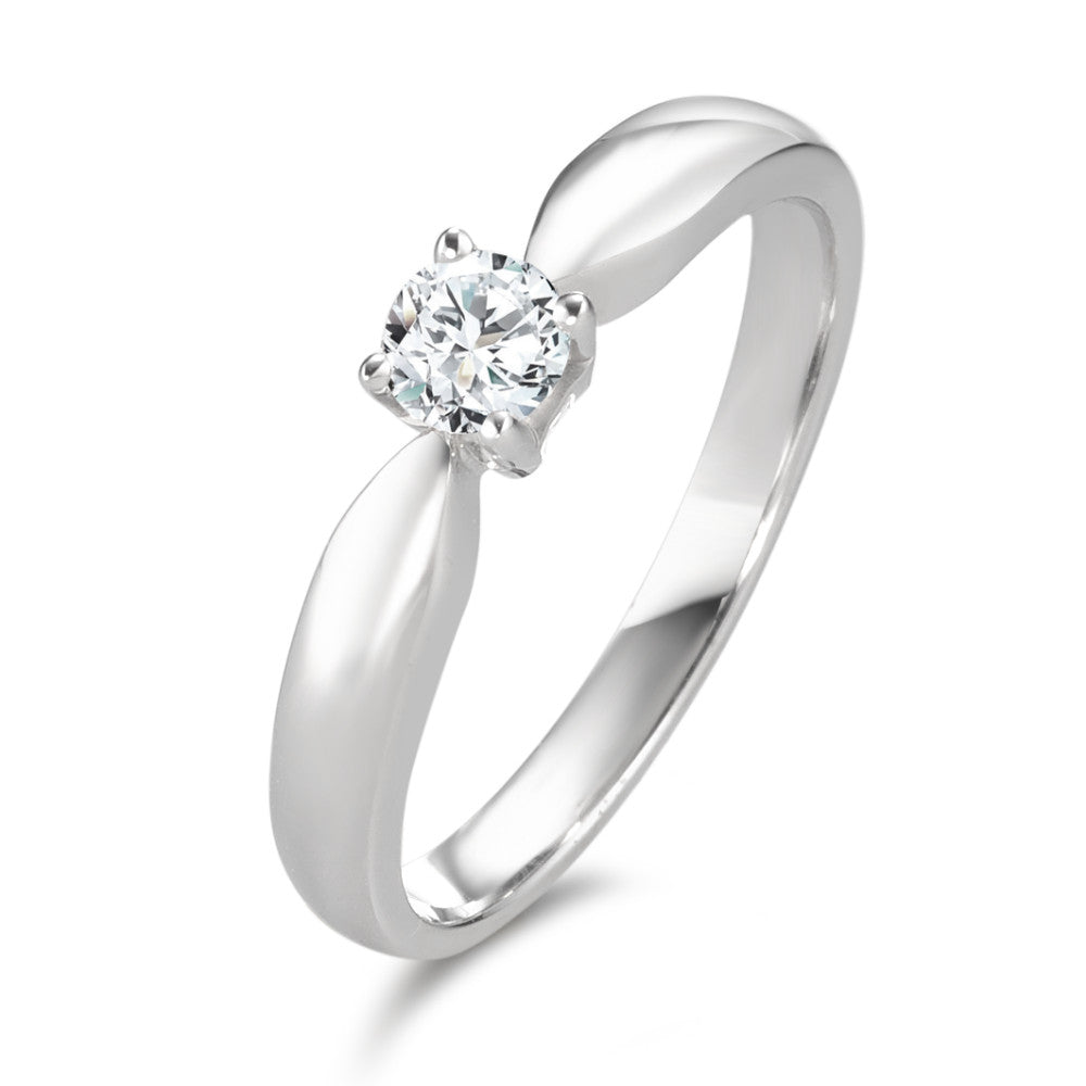 Bague solitaire or 750 diamant