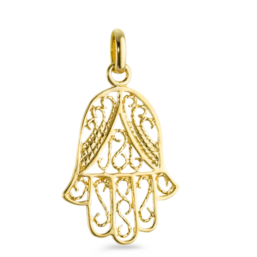 Pendentif doré main de Fatima