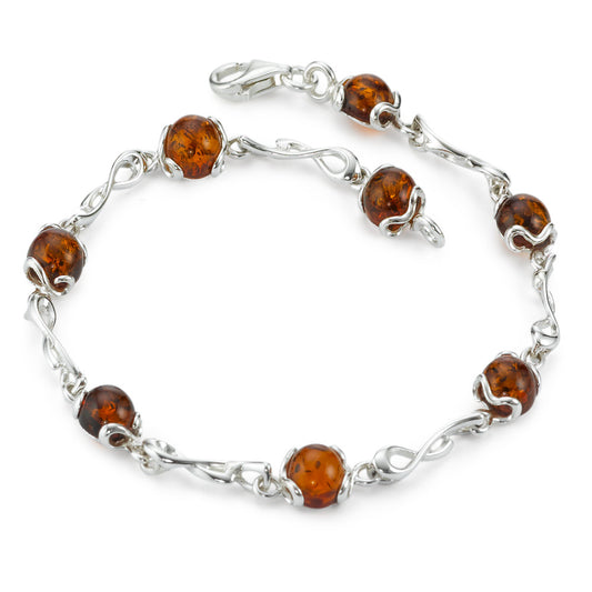 Bracelet argent et ambre