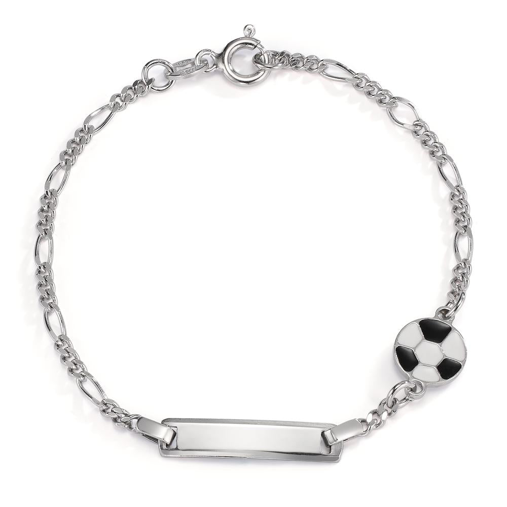 Bracciale con incisione Argento rodiato Calcio 14-16 cm