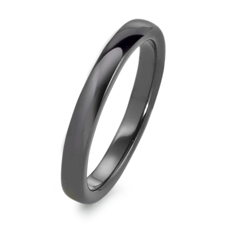 Bague céramique noire