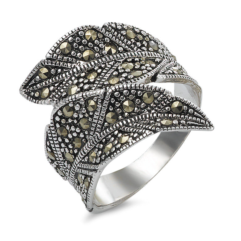 Anello Argento Marcasite