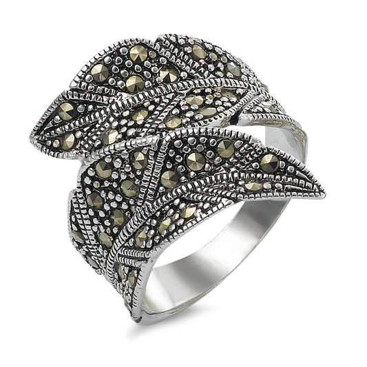 Bague argent marcassites