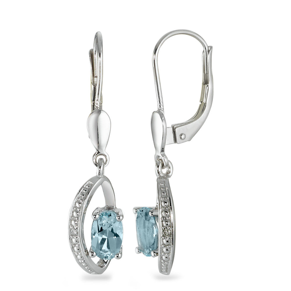 Boucles d'oreilles 750 topaze