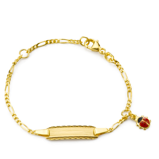 Bracciale con incisione Oro giallo 375/9K 12-14 cm