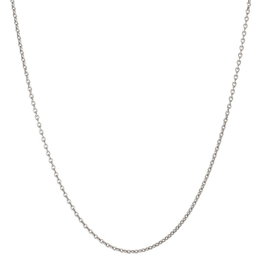 Chaînette Or blanc 750/18 ct., maille forçat, 45 cm