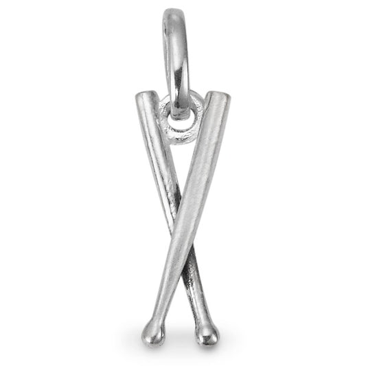 Pendentif Argent Patinée Baguette de tambour