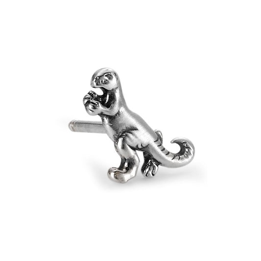 Clous d'oreille à l'unité Argent Patinée Dinosaures