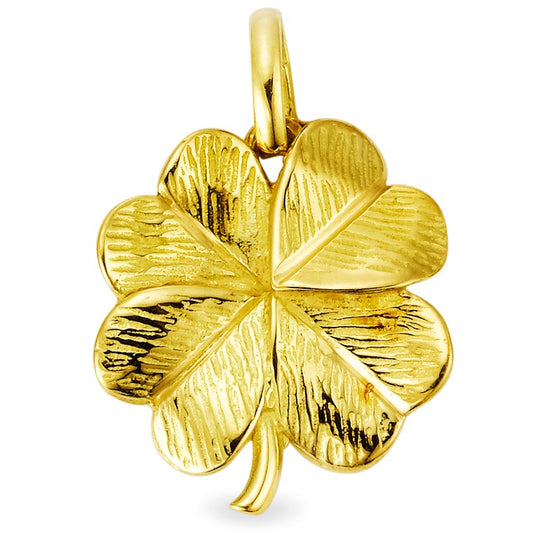 Pendentif Or jaune 18K Feuille de Trèfle