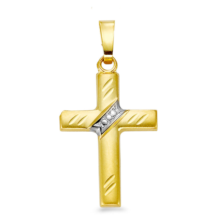 Pendentif Or jaune 18K Croix