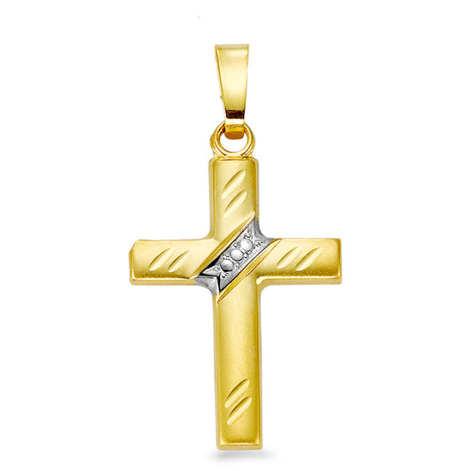 Pendentif Or jaune 18K Croix