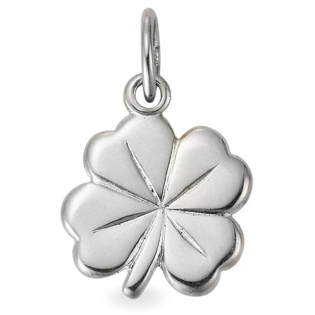 Pendentif Argent Feuille de Trèfle Ø13 mm