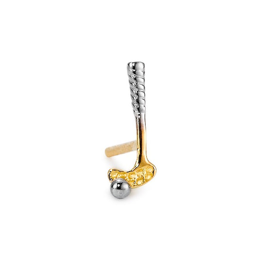 Clous d'oreille à l'unité Or jaune 18K Unihockey