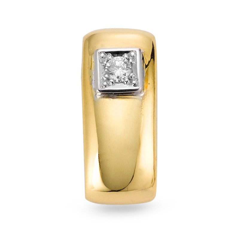 Anhänger 750/18 K Gelbgold Diamant 0.10 ct, w-si