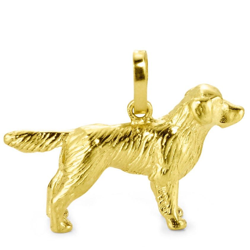 Ciondolo Oro giallo 750/18 carati Golden retriever