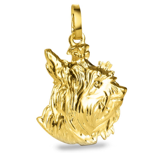 Pendentif Or jaune 9K Chien