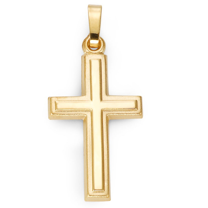 Pendentif Or jaune 18K Croix