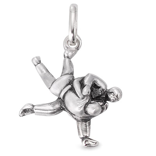 Pendentif Argent Judo