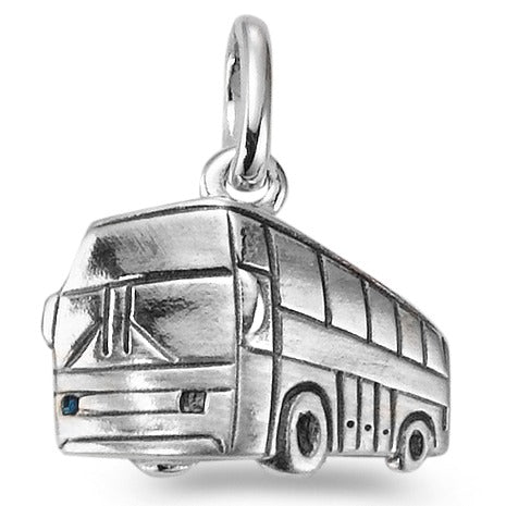 Pendentif Argent Patinée Bus