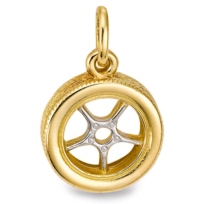 Pendentif Or jaune 18K Voiture Ø14 mm