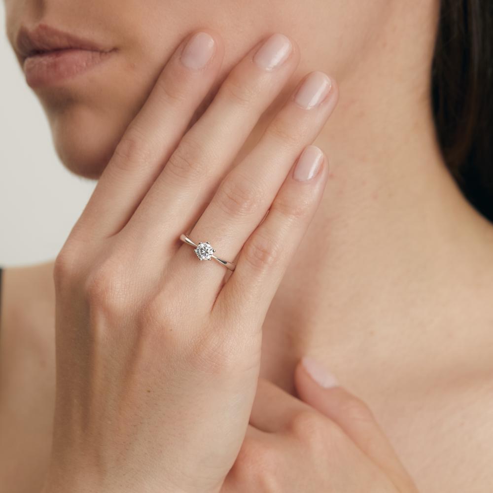 Bague solitaire Argent