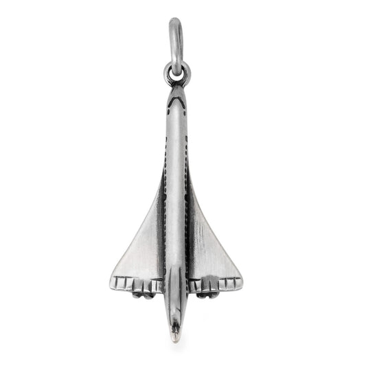 Pendentif Argent Patinée Avion