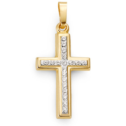 Pendentif Or jaune 18K Croix